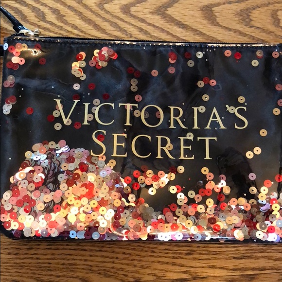 Victoria Secret sequins makeup bag - Picture 4 of 6